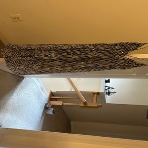 Black and white with gold accent dress never worn